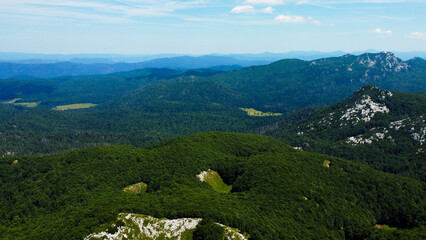 Fototapeta na wymiar Peak Guslica, Platak, Croatia