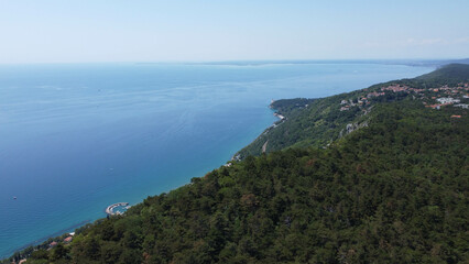 Fototapeta na wymiar Santuario di Monte Grisa, Trieste, Italy