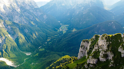 Fototapeta premium Mangart vrh, Alpes, mountains, Slovenia
