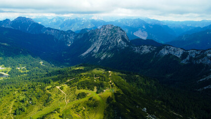 Obraz premium Nassfeld ski resort, mountains, Austria