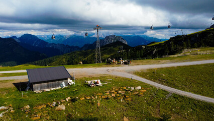 Nassfeld ski resort, mountains, Austria