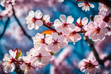 cherry blossom in spring,beautiful Wallpaper, Landscape, and Background - Generative AI