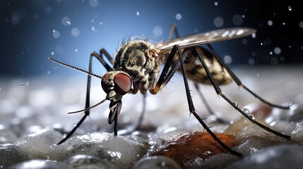 mosquito with animal bug