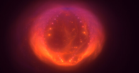 3D rendering abstract technology fractal background