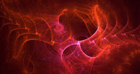 3D rendering abstract fantasy light fractal background