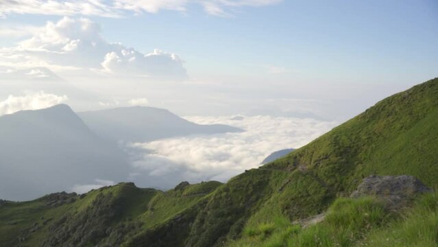 View From Khaliya Top Trek, Munsyari - Uttrakhand, india.
