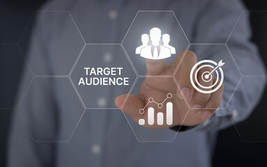 Target Audience Marketing Internet Business Technology Concept. Target audience customer...