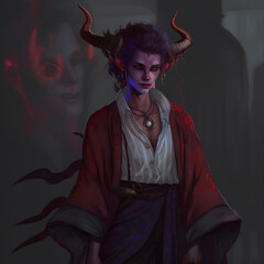 demon from medieval dark age fantasy