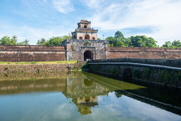 Obraz premium views of forbidden citadel in hue city, vietnam