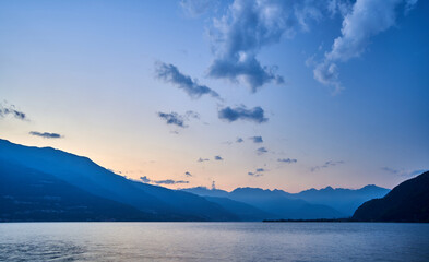 Sunset in Lake Como