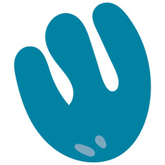 Abstract doodle hand drawn various shapes. Doodle objects sketchy autumn color background.