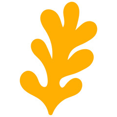 Abstract doodle hand drawn various shapes. Doodle objects sketchy autumn color background.