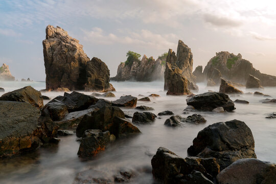 The Most Exotic Beach In Lampung Known As Pantai Gigi Hiu Kelumbayan, Tanggamus Lampung
