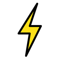 lightning flat icon