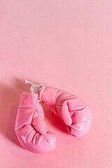 Fighting against breast cancer concept.
