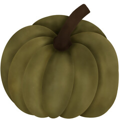 Watercolor Autumn Pumpkins Illustration