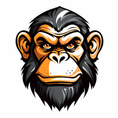 chimpanzee head logo