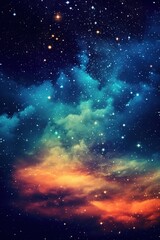 Fototapeta premium Starry sky at night. Texture