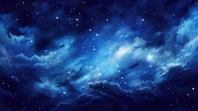 Starry sky at night. Texture