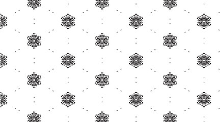 Seamless textile geometric decorative ornament flower pattern. Pattern for web, prints, textile, furniture, cloth, digital, seamless pattern, fabric, mandala, ornament, floral, tattoo, wallpaper, etc.