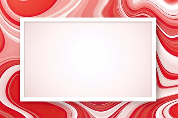 abstract red wave or red marble frame pattern background with space for text.