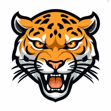 Jaguar Head Cartoon Logo