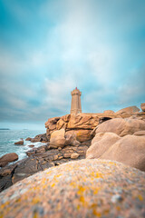lighthouse on the rocks