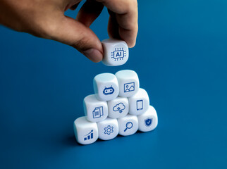 AI technology concepts. Artificial intelligence support work, reduce workloads and increase...