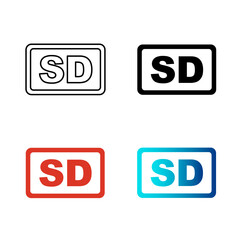 Abstract SD Silhouette Illustration