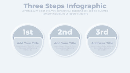 Infographic template for business process steps