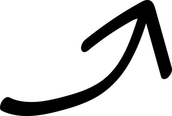 Hand drawn arrow doodle cute element