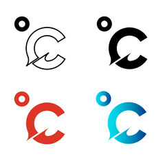 Abstract Celsius Silhouette Illustration