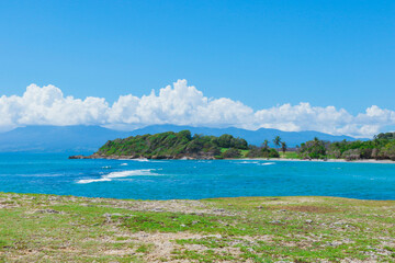 Paradise Landscape of the Guadeloupe Island, Caribbean islands