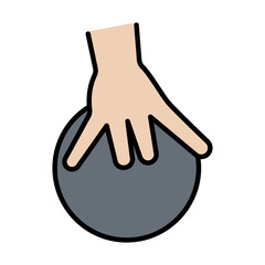 Holding ball icon