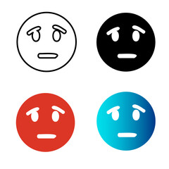 Abstract Confused Emotion Silhouette Illustration