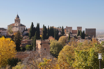 Alhambra castle in Granada, Andalucia, Spain	