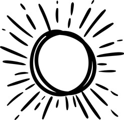 Hand drawn starburst illustration