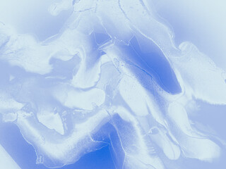 Navy Patterns Beautiful. Blue Abstract Paint