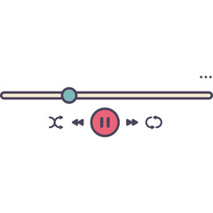 Retro Music Player Interface