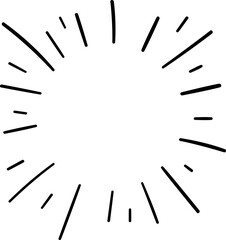 Hand drawn starburst illustration