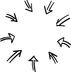 Hand drawn starburst illustration