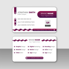 Business card design template, Clean professional business card template, visiting card, business card template.