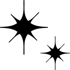 Obraz premium Hand drawn star and sparkle illustration