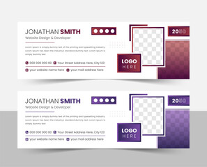 Professional business social media facebook cover and web banner template