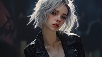 Young Punk Girl, Generative AI