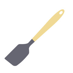 Silicone Spatula Flat Illustration. Clean Icon Design Element on Isolated White Background