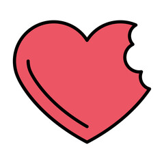 Broken heart icon