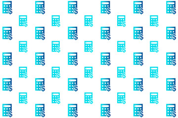Abstract Money Calculator Pattern Background
