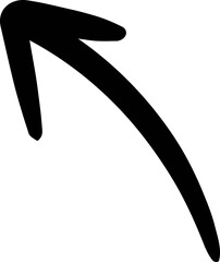 Hand drawn arrow doodle cute element