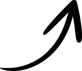 Hand drawn arrow doodle cute element